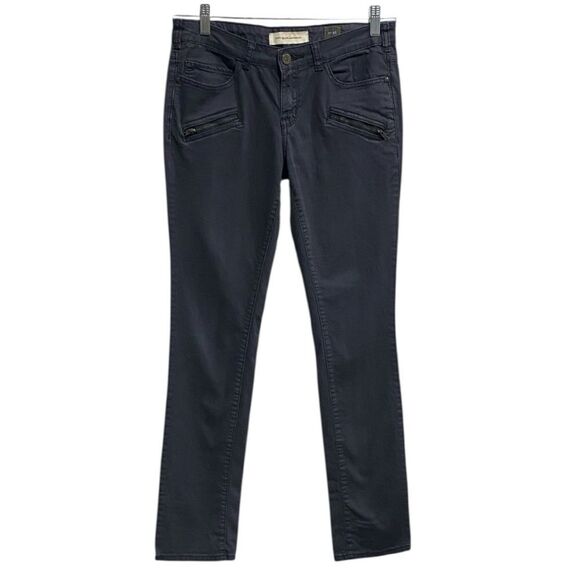 Pilcro and the Letterpress Gray Skinny Pants Zip Detail Size 26 - Picture 1 of 12